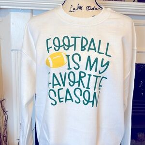 Custom “Football is my Favorite Season” Crewneck Sweatshirt